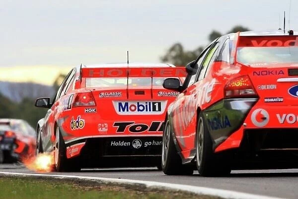 Av808. Mark Skaife (AUS) Toll HRT Commodore crashed out at the start of race 2.
