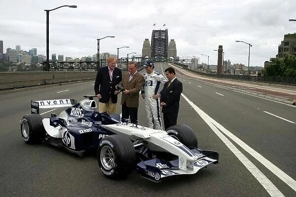 Mark Webber Drives an F1 Car Over Sydney Harbour Bridge