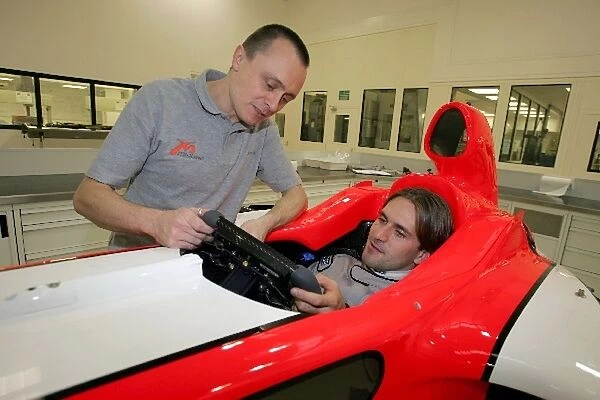 Markus Winkelhock Seat Fitting: Markus Winkelhock has a seat fitting