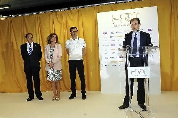 Mayor of Madrid HRT Formula One Team Factory Visit, Madrid, Spain, 18 May 2012