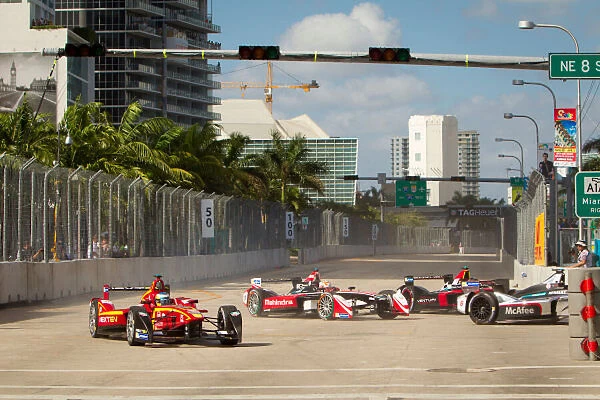 Miami e-Prix Race 2015. Charles Pic (FRA)  /  China Racing - Spark-Renault SRT_01E FIA