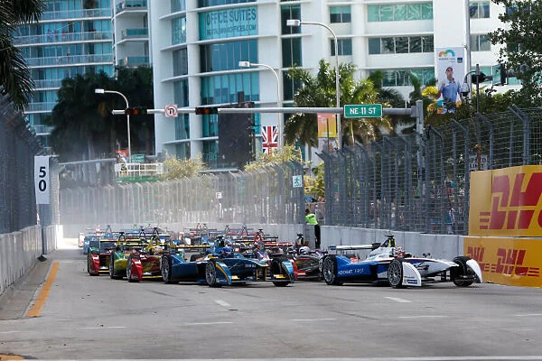 Miami e-Prix Race 2015. Nicolas Prost (FRA)  /  E. dams Renault - Spark-Renault SRT_01E
