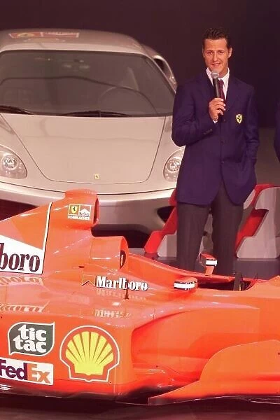 Michael Schumacher Ferrari Launch, Ferano, Italy, 7 / 2 / 00 World Jennings / LAT Photographic
