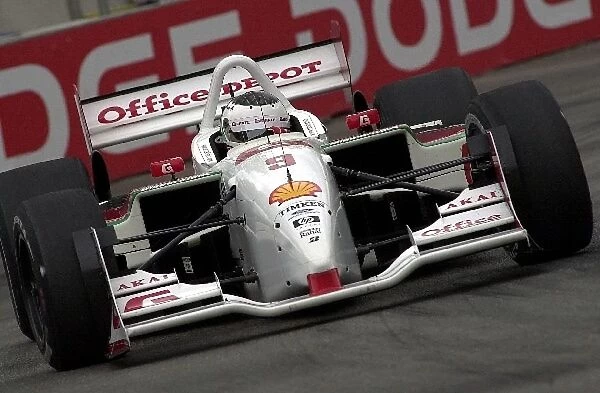 Michel Jordain, (MEX), Ford-Cosworth  /  Lola, had a terrible second round of qualifying and will start eighteenth at the Molson Indy Vancouver. Concord Pacific Place, Vancouver, B. C. Can. 27 July, 2002