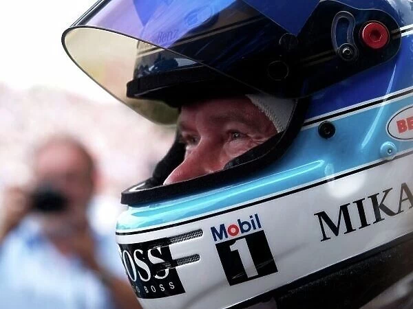 DTM. Mika Hakkinen (FIN), AMG Mercedes Benz, drove demonstration laps in