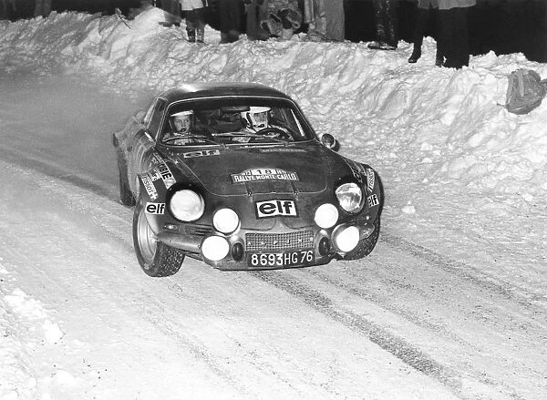 Monaco Rally, Monte Carlo, 19th - 26th January: Jean-Christophe Andruet. First place. Action
