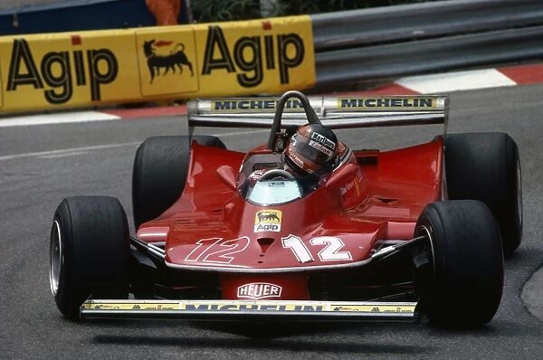 Monte Carlo, Monaco. 27 May 1979: Gilles Villeneuve rounds the Loews Hairpin