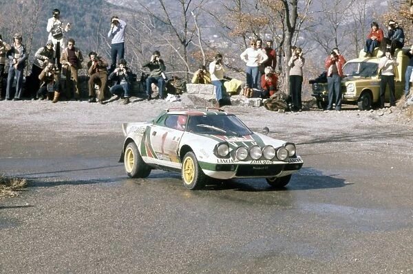 Monte Carlo Rally, Monaco. 22-28 January 1977: Sandro Munari  /  Silvio Maiga, 1st position