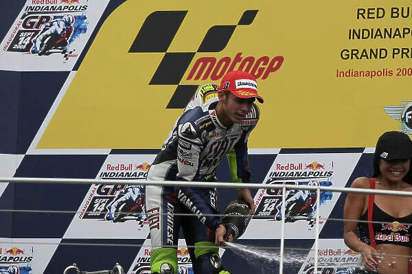 Moto GP. Valentino Rossi wins the Red Bull Indianapolis Moto GP