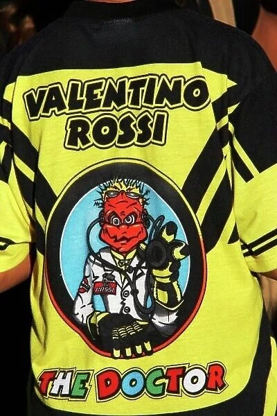 MotoGP. Valentino Rossi (ITA) Gauloises Team Yamaha fan.