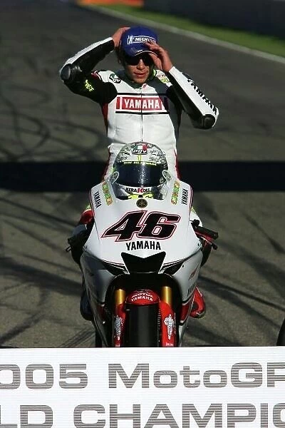 MotoGP. Valentino Rossi (ITA) Gauloises Team Yamaha, the 2005 Moto GP World Champion.