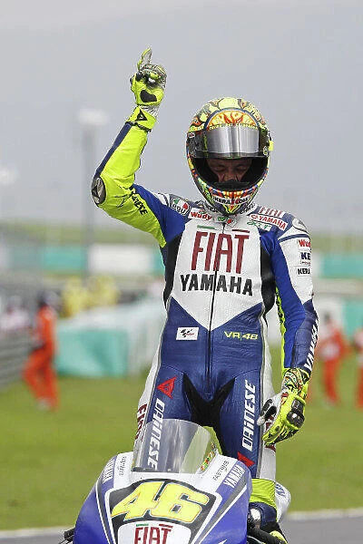 MotoGP. Valentino Rossi (ITA) FIAT Yamaha Team won the race.