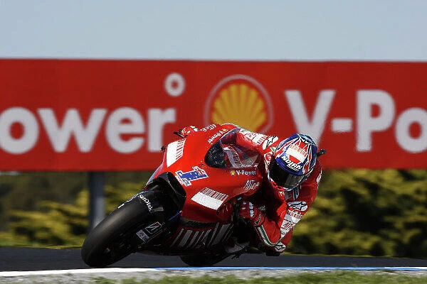 MotoGP. Race winner Casey Stoner (AUS), Marlboro Ducati Desmosedici.