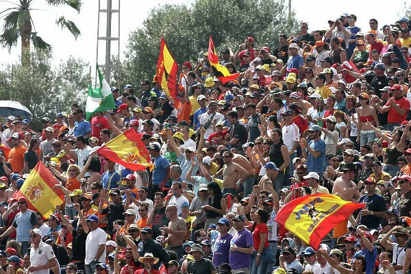 MotoGP. Fans.. Moto GP Championship, Spanish Grand Prix, Jerez, Spain