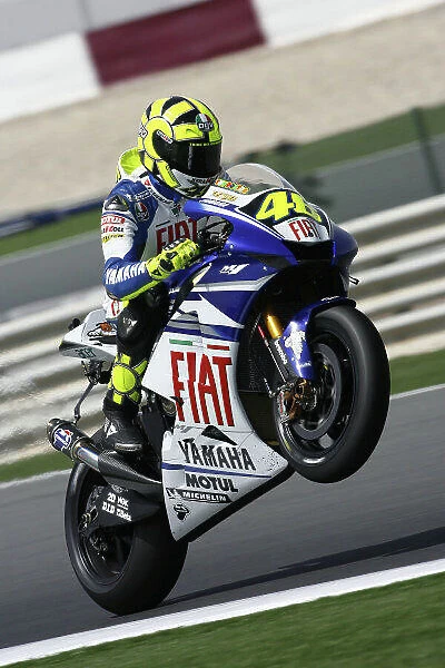 MotoGP. Valentino Rossi (ITA) FIAT Yamaha YZR-M1.