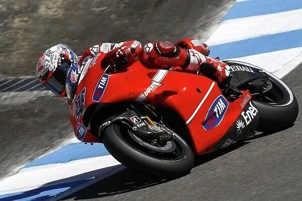 MotoGP. Casey Stoner (AUS), Marlboro Ducati Team, finished second.