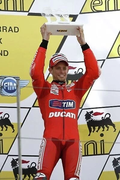 MotoGP. Casey Stoner (AUS), Marlboro Ducati Team, finished third.