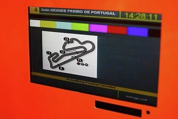MotoGP. Qualifying was cancelled on Saturday due to bad weather conditions.
