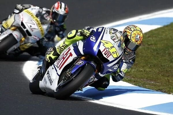MotoGP. Valentino Rossi (ITA), FIAT Yamaha, qualified eighth.