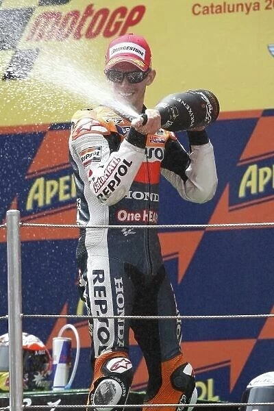 MotoGP. Race winner Casey Stoner (AUS), Repsol Honda