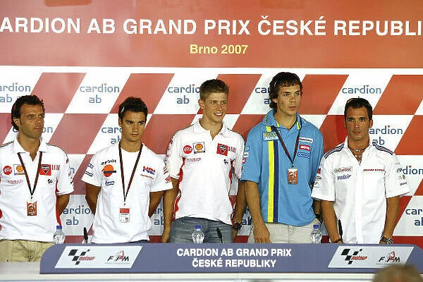 MotoGP. 2007 / 08 / 16 - mgp - Round12 - Brno - (L-R) Loris Capirossi - Dani
