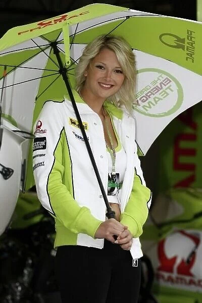 MotoGP. A Green Energy Team girl.. MotoGP, Rd5