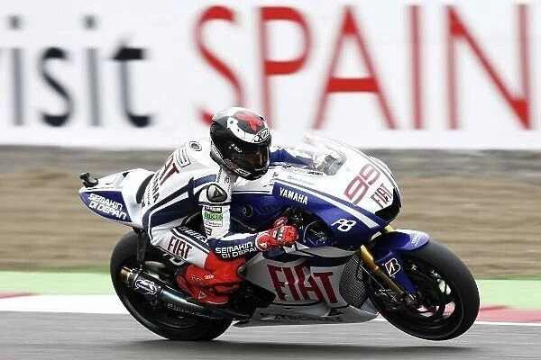 MotoGP. Jorge Lorenzo (ESP), FIAT Yamaha, scored pole position.