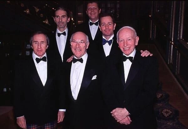 Murray Walker Dinner, Cafe Royal, London, 23rd November 2001. Murray Walker is paid tribute by Sir Jackie Stewart, John Surtees, Damon Hill and Martin Brundle. World Copyright: Clive Rose / LAT Photographic