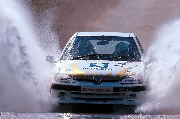 National Rallysprint Championship: Barbara Armstrong with co-driver Amanda Stretton speed through the watersplash