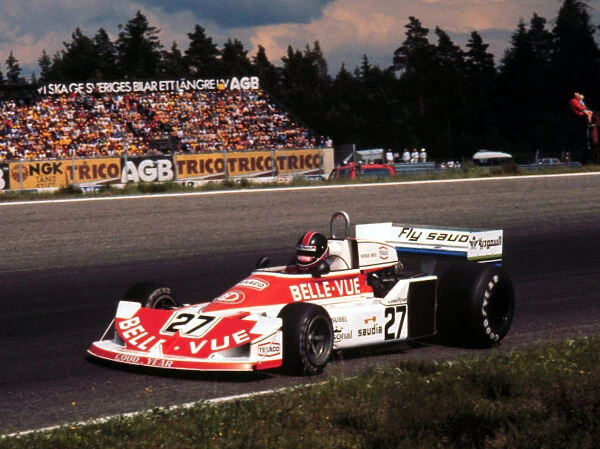 NEVE IN FRANK WILLIAMS MARCH SWEDISH GP 1977