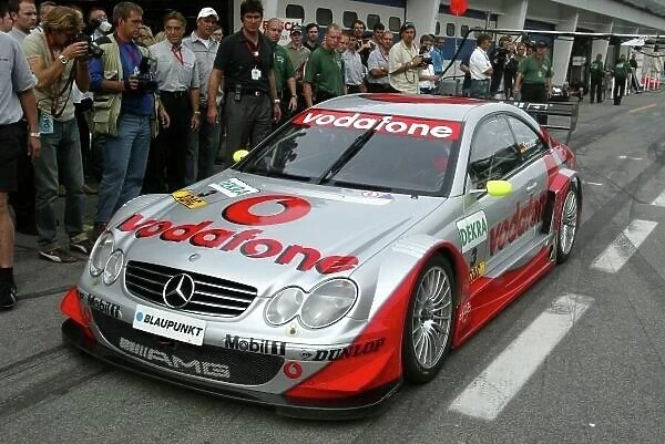Niki Lauda (AUT), former Formula One driver, in the the Mercedes CLK two-seater DTM car. DTM Championship, Rd 8, A1-Ring, Austria. 06 September 2003. DIGITAL IMAGE