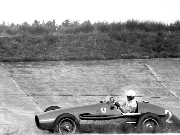 Nurburgring, Germany. 1953: Race winner Giuseppe Farina, action