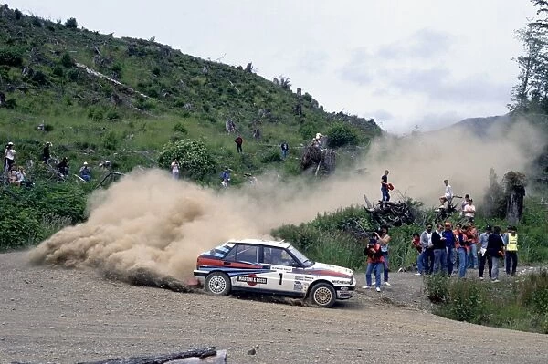 Olympus Rally, United States. 23-26 June 1988: Miki Biasion  /  Tiziano Siviero, 1st position