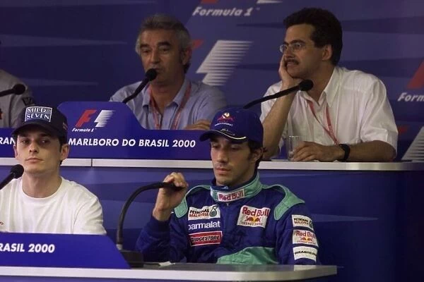 Pedro Diniz, Sauber Petronas in the press conference