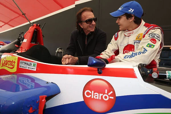 Pietro Fittipaldi (BRA) Jamun Racing Formula Renault and Emerson Fittipaldi (BRA)