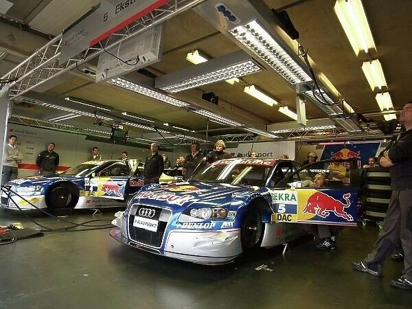 DTM. Pit garage of Audi Sport Abt Sportline.