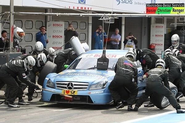 DTM. A pit stop for Christian Vietoris (GER), Junge Sterne AMG Mercedes.