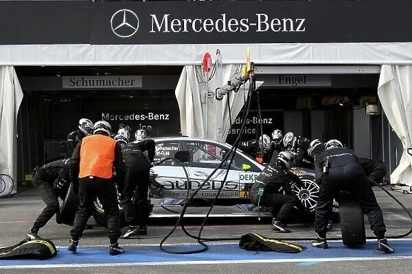 DTM. Pit stop for Ralf Schumacher (GER), Laureus AMG Mercedes.