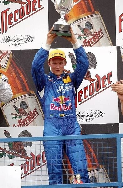Third place Mattias Ekstrom (SWE), PlayStation 2 Red Bull Abt-Audi