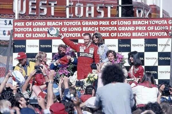Podium. 1982 Long Beach Grand Prix.. Long Beach, United States