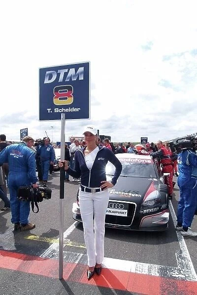 DTM. Pole sitter Timo Scheider (GER) Audi Sport Team Abt Sportsline Audi A4 DTM (2007).