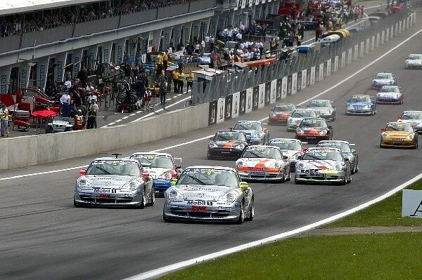Porsche Supercup: Infineon team mates Marco Werner race winner and Philipp Peter lead at the start