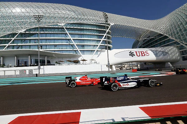 Practice. 2014 GP2 Series. Round 11.. Yas Marina Circuit, Abu Dhabi, United Arab Emirates.