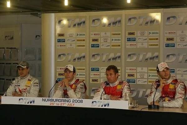 DTM. Press conference with (L-R) Gary Paffett 