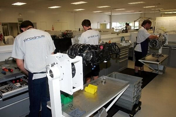 Prodrive Factory Tour: Prodrive engineers work on gearboxes