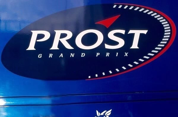 Prost AP03 Launch. Prost Grand Prix logo