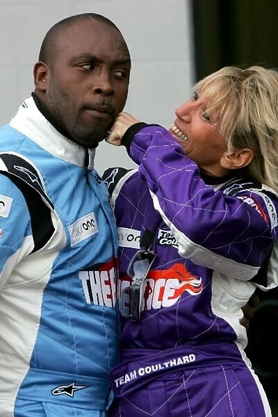 The Race: L-R Nigel Benn, Former boxing World Champion and Ingrid Tarrant, TV personality and travel writer