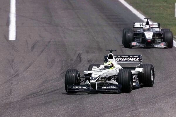 Ralf Schumacher leads David Coulthard