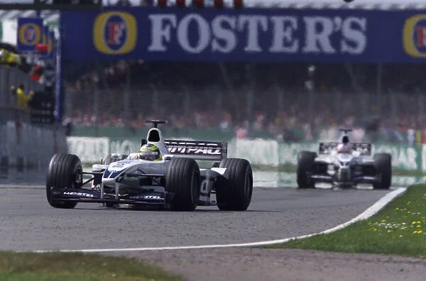 Ralf Schumacher leads team mate Jenson Button
