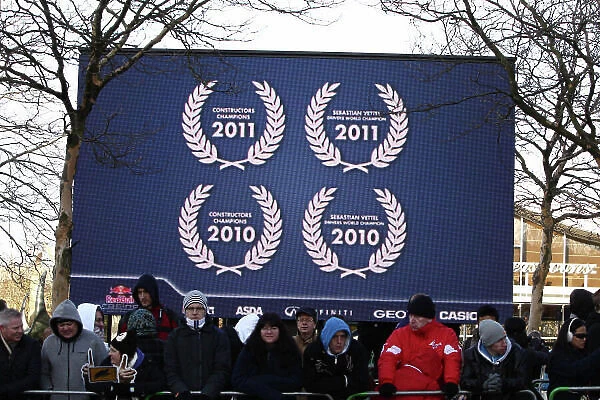 Red Bull Racing Show Run, Milton Keynes, England, 10 December 2011